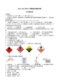 河南省平顶山鲁山县2022~2023学年上学期期末调研试卷九年级化学附答案