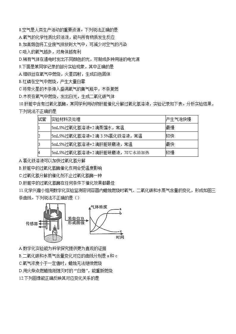 陕西省汉中市南郑县2023-2024学年九年级上学期第一次月考化学试题第2页
