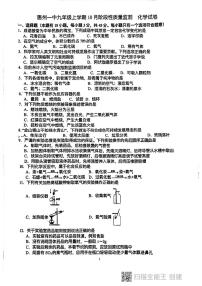 广东省惠州市第一中学2023-2024学年九年级上学期10月化学月考卷