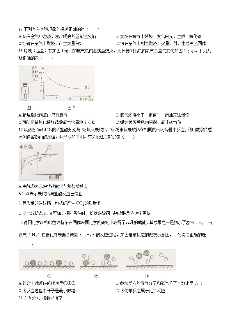 江苏省扬州市宝应县国际学校发展联盟2023-2024学年九年级上学期9月月考化学试题(无答案)第3页