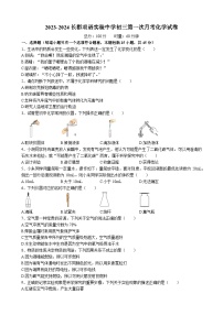 湖南长沙市长郡双语实验中学2023-2024学年九年级上学期第一次月考化学试卷