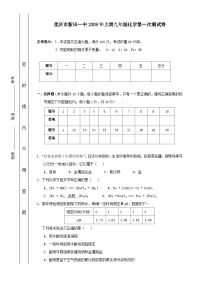 重庆新田一中09-10学年九年级上上次测试试卷