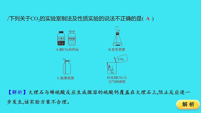 第六单元 实验活动2 二氧化碳的实验室制取与性质  课件 2023-2024人教版化学九年级上册02