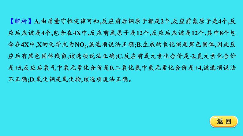 进阶提升专项（三） 质量守恒定律的应用  课件 2023-2024人教版化学九年级上册06