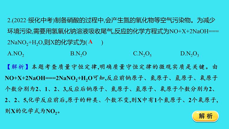 单元提优测评卷（五）  课件 2023-2024人教版化学九年级上册第3页