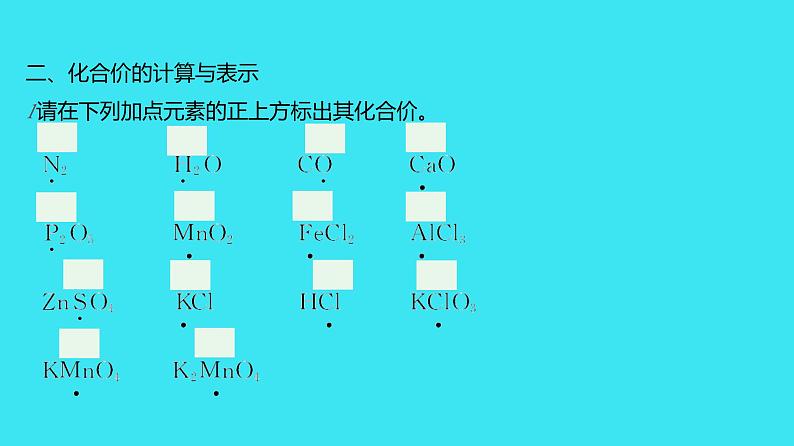 进阶提升专项（二） 化学用语  课件 2023-2024人教版化学九年级上册02