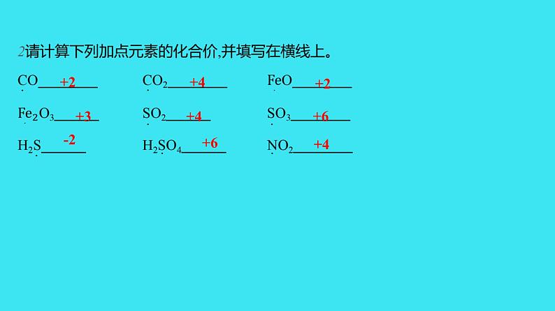 进阶提升专项（二） 化学用语  课件 2023-2024人教版化学九年级上册03