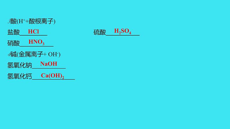 进阶提升专项（二） 化学用语  课件 2023-2024人教版化学九年级上册07