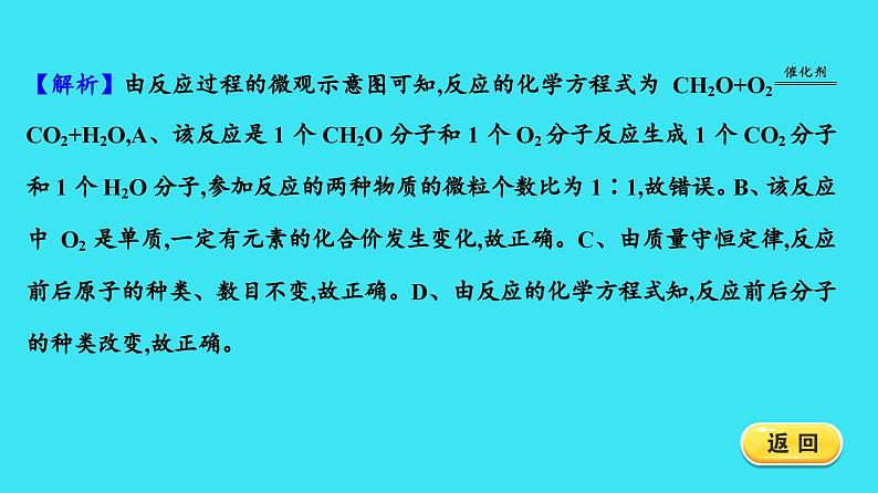 进阶提升专项（四） 微观反应示意图  课件 2023-2024人教版化学九年级上册第7页