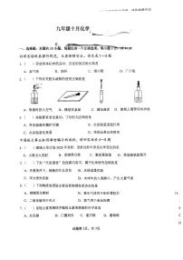 广东省中山市教学共进联盟2023-2024学年九年级上学期10月月考化学试题