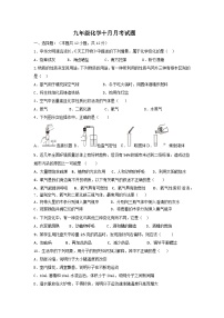 湖北省枣阳市吴店镇第二中学2023-2024学年九年级上学期十月月考化学试题