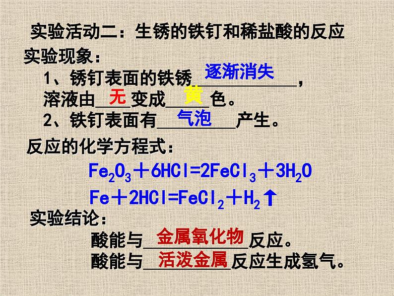 人教版化学九年级下册第10单元《实验活动6 酸、碱的化学性质》PPT课件104