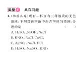 科粵版九年級(jí)化學(xué)下冊(cè)第八章小專(zhuān)題5  物質(zhì)的共存、檢驗(yàn)與鑒別、分離與除雜課時(shí)訓(xùn)練課件PPT