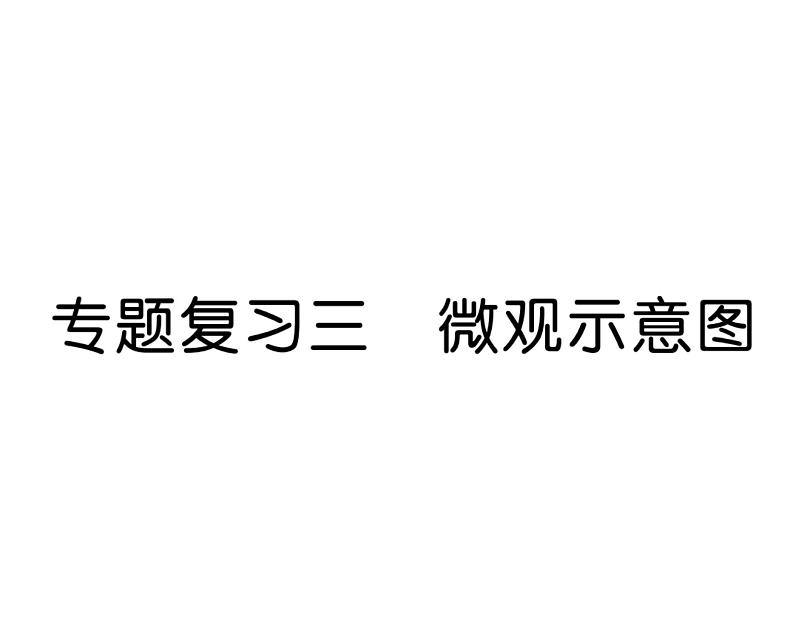 科粤版九年级化学下册专题复习3  微观示意图课时训练课件PPT第1页