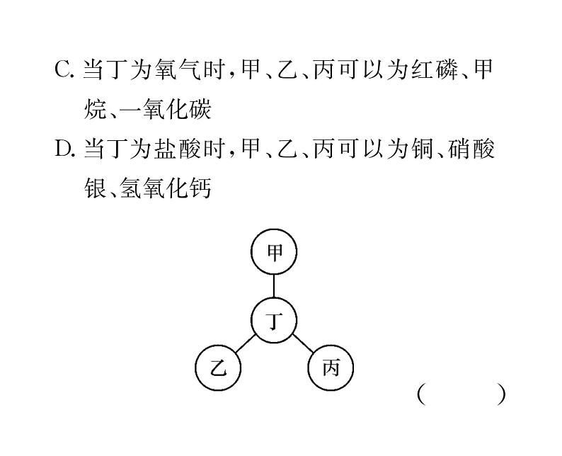 科粤版九年级化学下册专题复习6  物质的转化与推断课时训练课件PPT第8页