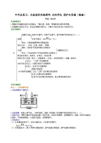 中考化学一轮复习：水组成的实验探究 水的净化 爱护水资源（提高） 知识讲解