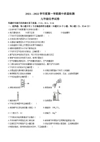 河北省唐山市丰润区2021-2022学年九年级上学期期中化学试题