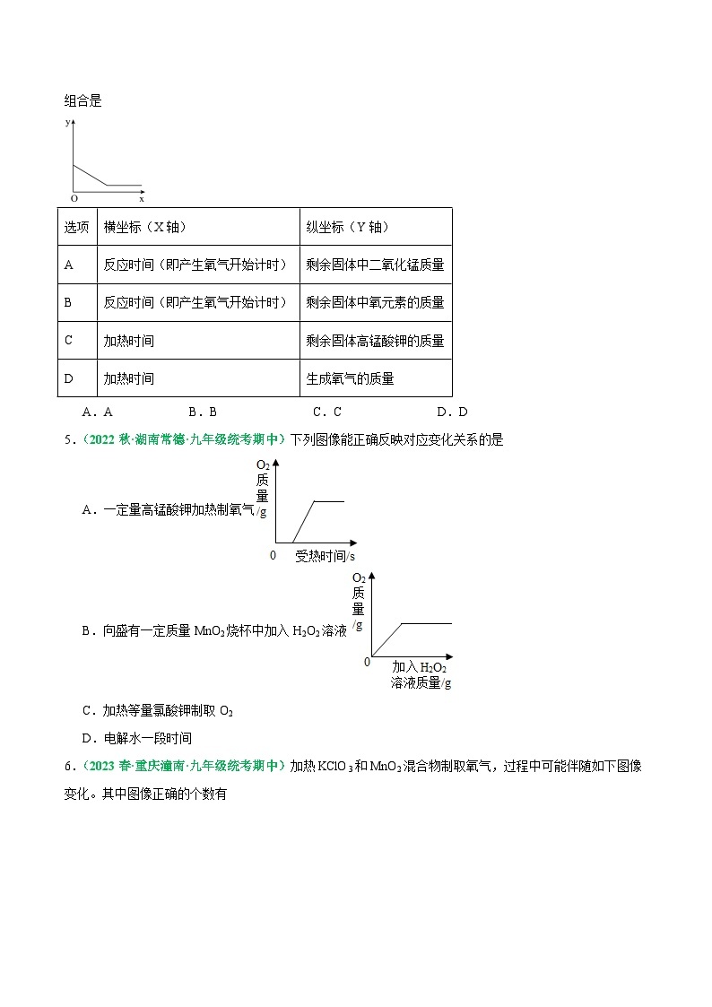 【期中真题】（人教版）2023-2024学年九年级化学上册 期中真题分类专题汇编 专题09 图像题-试卷.zip02