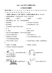 精品解析：河南省郑州外国语中学2021-2022学年九年级上学期期末化学试题