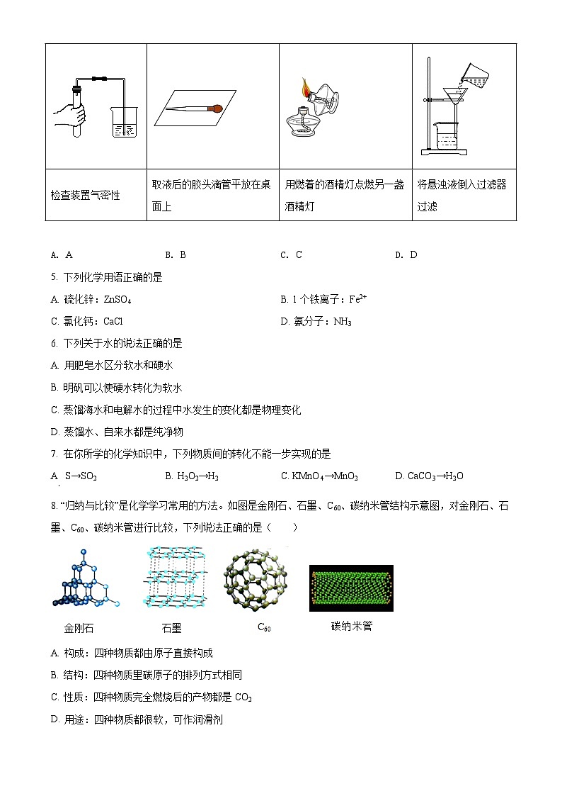 广东省广州市番禺区2021-2022学年九年级上学期期末化学试题（原卷版）第2页