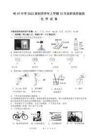 黑龙江省哈尔滨市第四十七中2023-2024学年九年级（五四学制）上学期10月份阶段性验收化学试卷