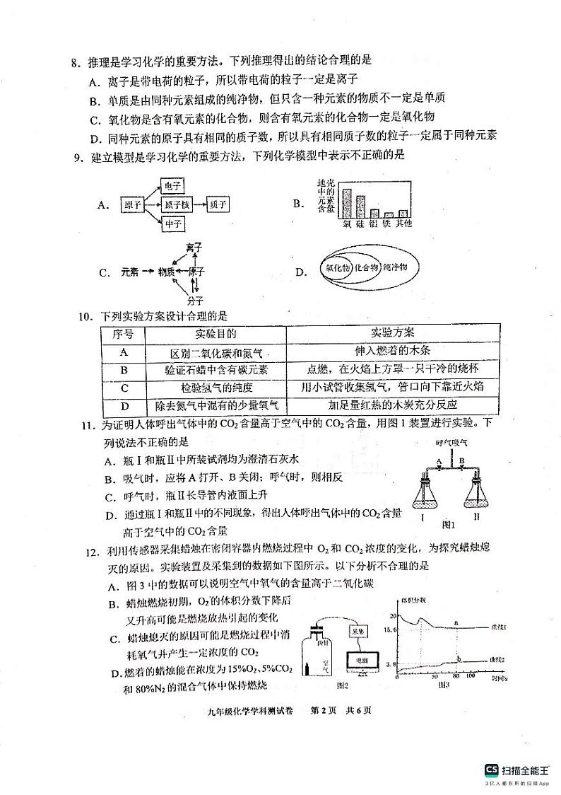 贵州省贵阳市南明区2023-2024学年九年级上学期10月期中化学试题第2页