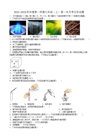 安徽省淮南市潘集区贺疃中学2023~2024学年九年级上学期第一次月考化学试题