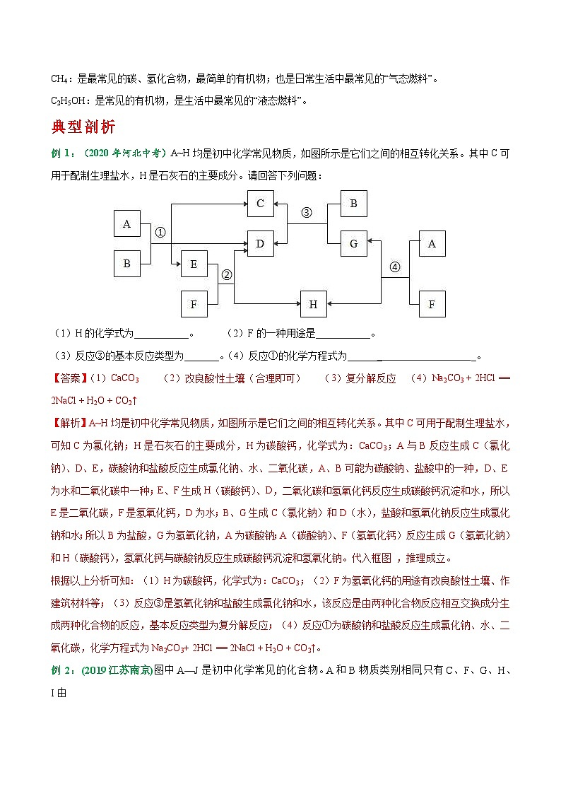 中考化学二轮复习重难点提升训练考点07—框式推断题专题突破（一）（含解析）第3页