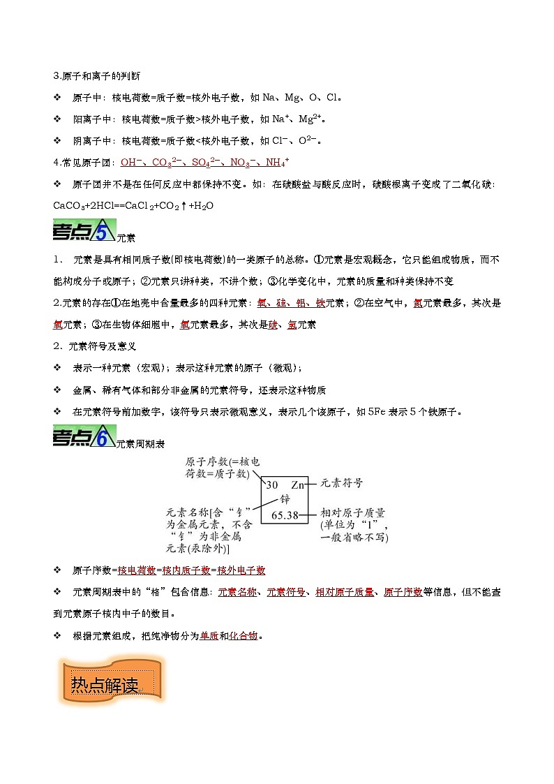 中考化学二轮复习提升训练重难点03 物质构成的奥秘（含解析）第3页