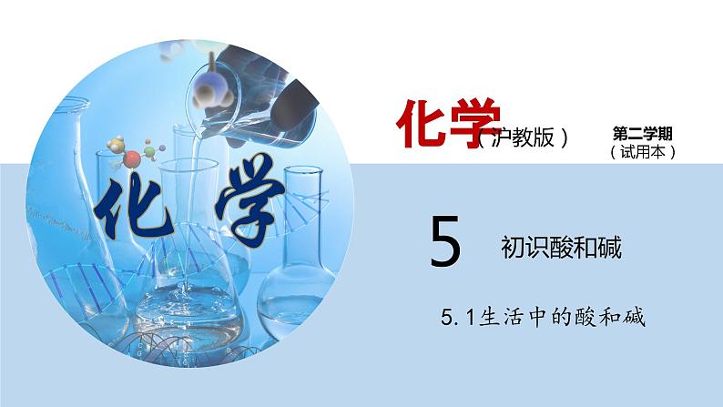 5.1生活中的酸和碱（课件）—九年级化学沪教版第二学期（试用本）同步精品课堂（上海专用）01