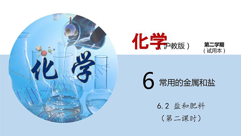 6.2  盐和肥料（第二课时）（课件）—九年级化学沪教版第二学期（试用本）同步精品课堂（上海专用）第1页