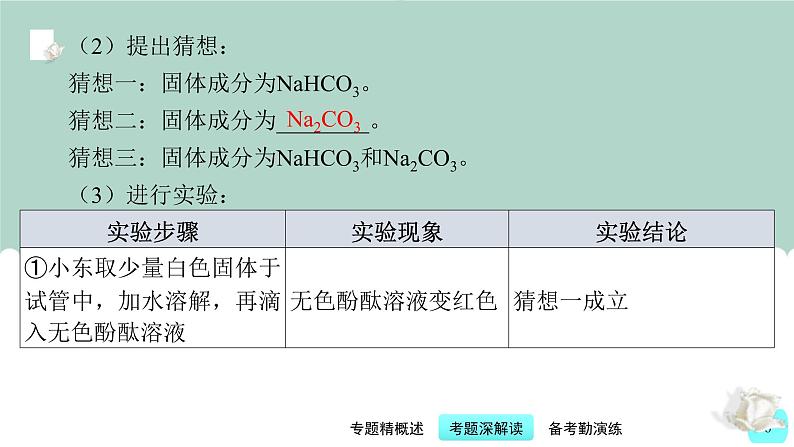 中考化学二轮复习提升练习课件第7讲 中考化学探究题（含解析）第6页