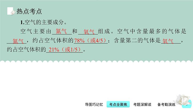 中考化学一轮复习基本过关练习课件第5讲 我们周围的空气（含解析）第5页