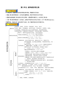 人教版中考化学一轮复习单元巩固精品讲义第六单元 碳和碳的氧化物（含解析）