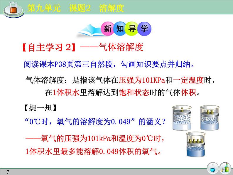 人教版化学九年级下册9.2《溶解度》PPT课件307