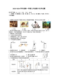 安徽省滁州市定远县天河初级中学2023_2024学年九年级上学期期中化学试题