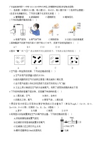 广东省珠海市第十一中学2023-2024学年九年级上学期期中检测化学试卷(含答案)