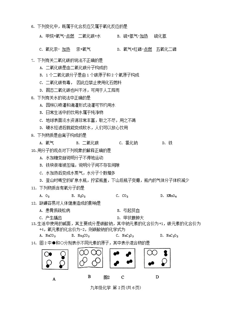 河北省唐山市滦州市2023-2024学年九年级上学期11月期中化学试题第2页