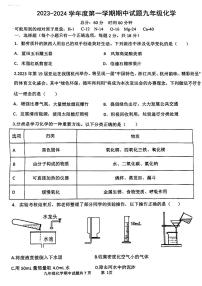 陕西省西安市新城区西安爱知初级中学2023-2024学年九年级上学期11月期中化学试题