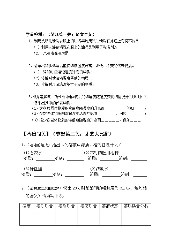 人教版化学九年级下册第九单元《单元复习》导学案202