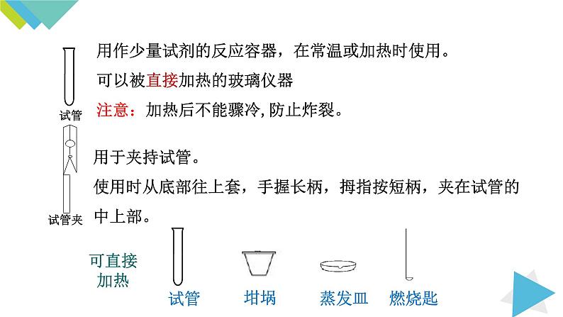 1.3.1化学实验常用仪器及药品的取用课件PPT第7页