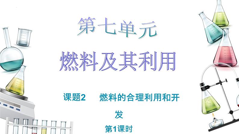 7.2.1化学反应中的能量变化 化石燃料的利用课件PPT01