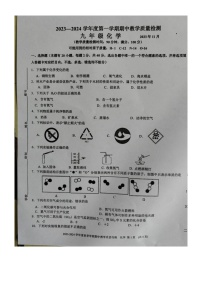 广西壮族自治区北海市合浦县2023-2024学年九年级上学期11月期中化学试题