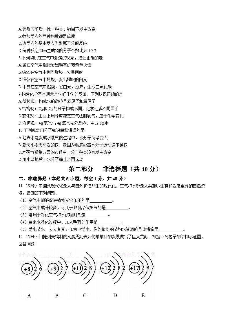 辽宁省大连市高新园区名校联盟2023-2024学年九年级上学期期中化学试题第2页