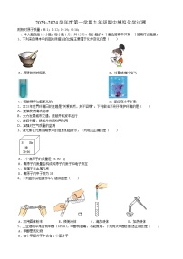 安徽省合肥市卓越中学2023~2024学年九年级上学期期中模拟化学试题