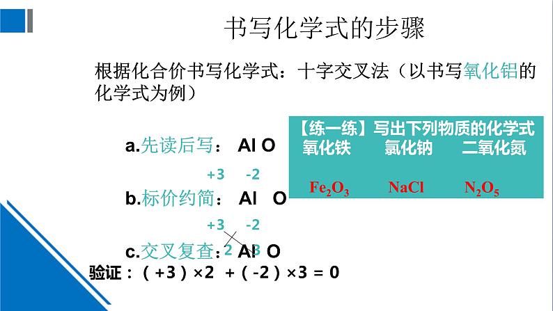 化学沪教版九上同步课件：3.3 物质的组成（第2课时 化学式的书写 简单化合物的命名）第7页