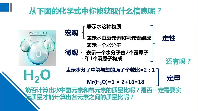 化学沪教版九上同步课件：3.3 物质的组成（第3课时 纯净物中元素之间的质量关系）第5页