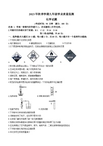 广西钦州市浦北县2023-2024学年九年级上学期期中化学试题