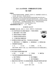 江苏省苏州市胥江中学2023-2024学年九年级上学期期中考试化学试卷