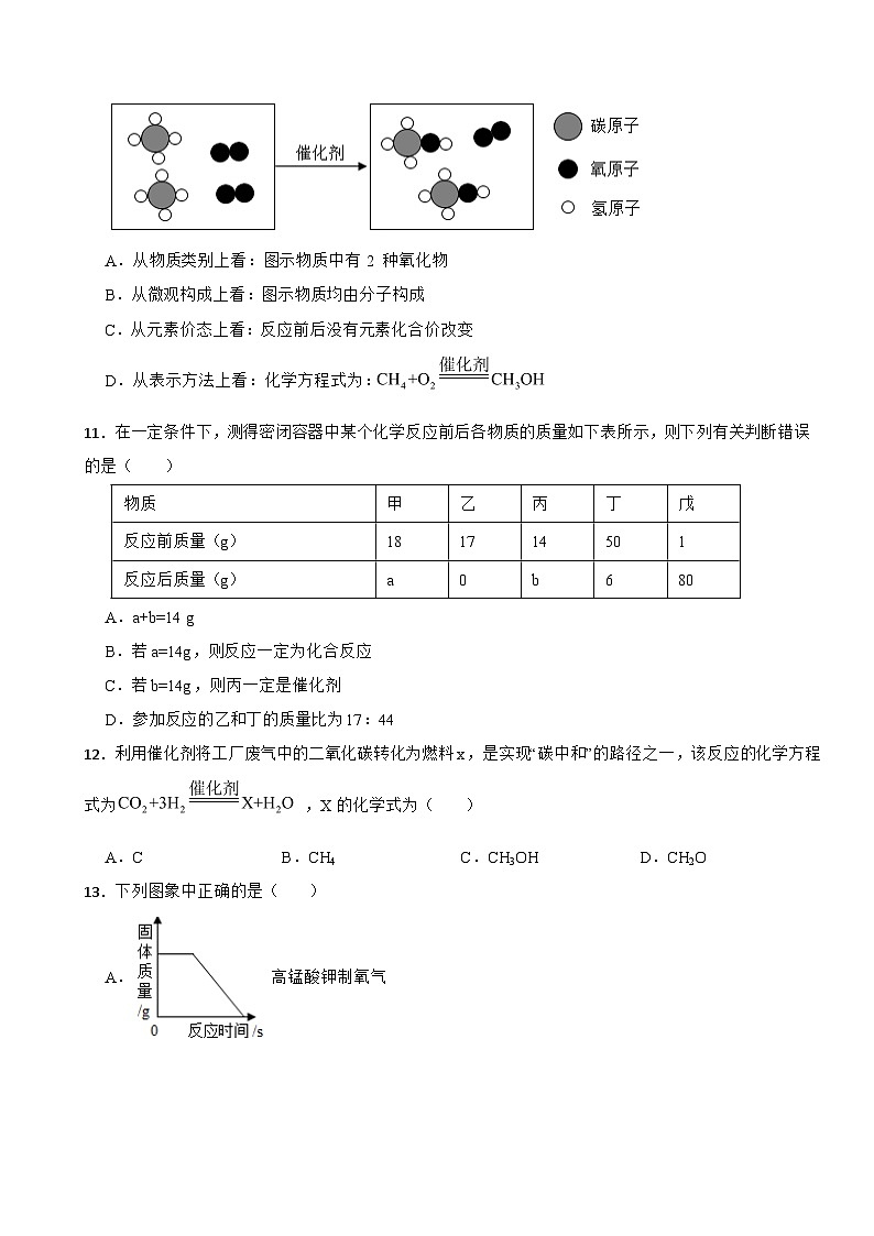 河南省郑州市2023年九年级上学期期中化学试题（附答案）第3页